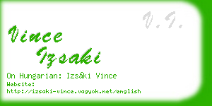vince izsaki business card